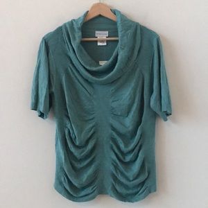 NWT Soft Surroundings teal sweater